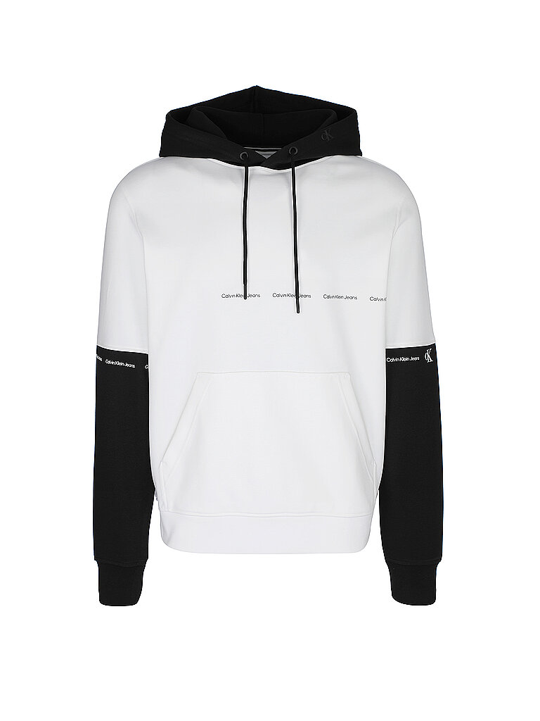 CALVIN KLEIN JEANS Kapuzensweater - Hoodie  weiß | S